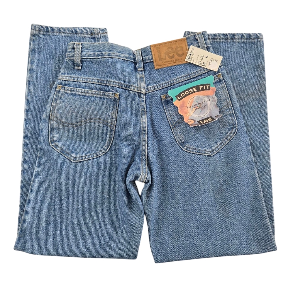Vintage 1990s Y2K Lee Loose Fit Classic Blue Denim Jeans, NWT
